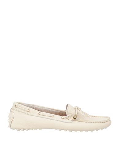Antica Cuoieria Woman Loafers Cream Size 9 Leather In White