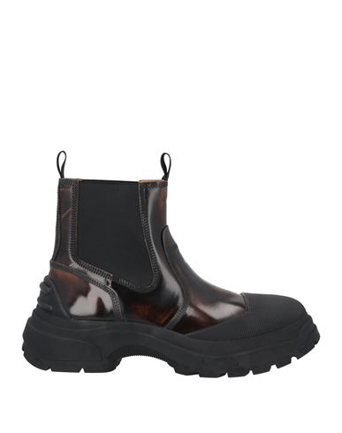 Maison Margiela Man Ankle Boots Black Size 9 Leather, Textile Fibers
