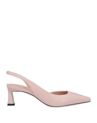 Pollini Woman Pumps Blush Size 11 Leather In Pink