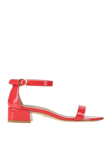 Stuart Weitzman Woman Sandals Red Size 6.5 Leather