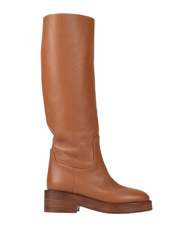 Casadei Woman Boot Camel Size 11 Leather In Beige