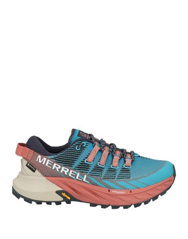 Shop Merrell Woman Sneakers Azure Size 8 Textile Fibers In Blue