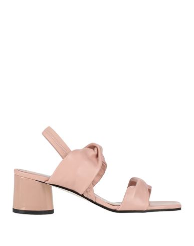 Shop Pollini Woman Sandals Blush Size 8 Leather In Pink