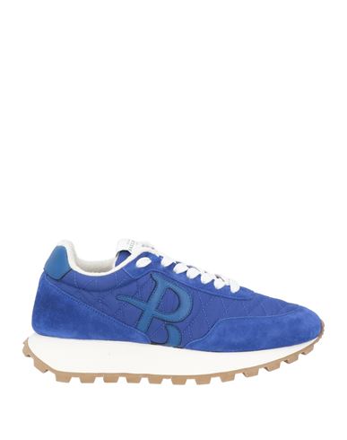 Ballantyne Man Sneakers Blue Size 9 Leather, Textile Fibers