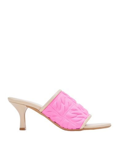 Casadei Woman Sandals Pink Size 7 Leather, Textile Fibers