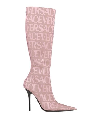 Versace Woman Boot Pink Size 8 Textile Fibers