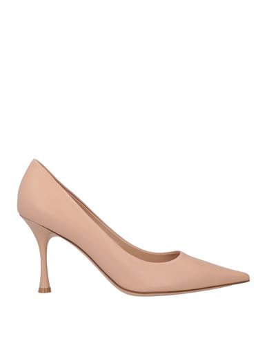 Gianvito Rossi Woman Pumps Blush Size 10 Calfskin In Pink