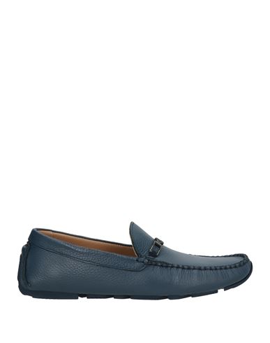 Baldinini Man Loafers Navy Size 7 Leather In Navy