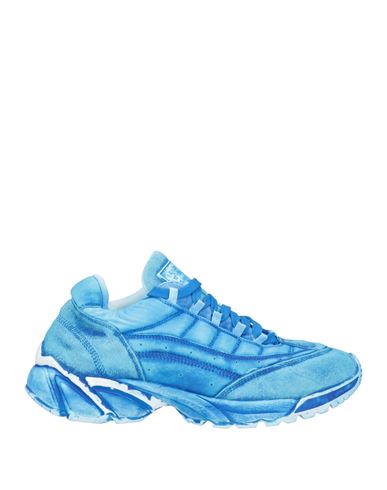 Mm6 Maison Margiela Man Sneakers Azure Size 13 Textile Fibers In Blue