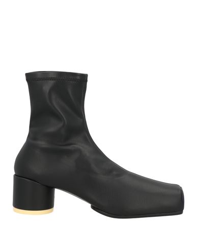 Mm6 Maison Margiela Woman Ankle Boots Black Size 11 Textile Fibers