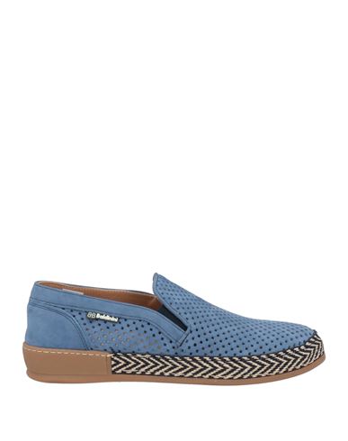 Baldinini Man Espadrilles Blue Size 8 Leather In Blue