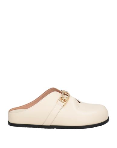 Bally Woman Mules & Clogs Cream Size 5.5 Cow Leather In White