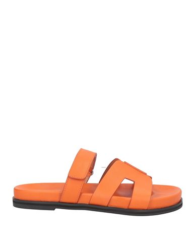 Bibi Lou Woman Sandals Orange Size 10 Leather