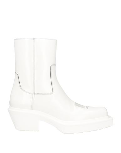 VTMNTS VTMNTS MAN ANKLE BOOTS WHITE SIZE 8 LEATHER