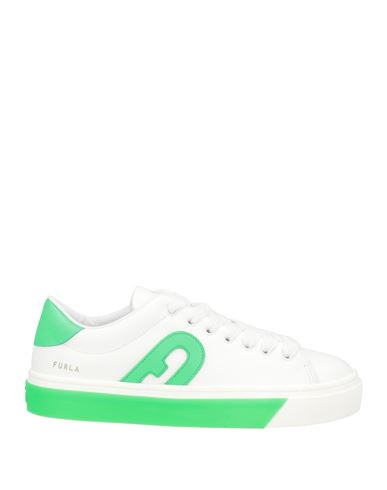 Furla Woman Sneakers White Size 10 Leather