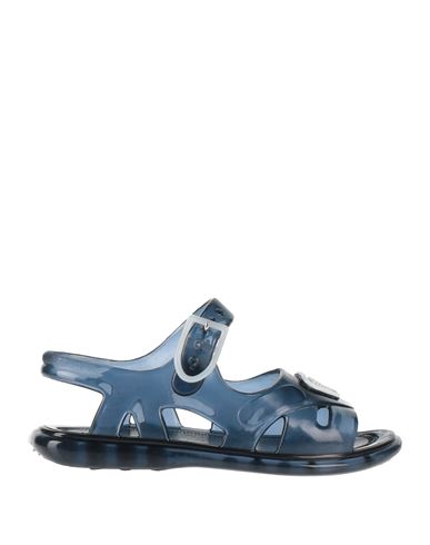 Emporio Armani Toddler Girl Sandals Navy Size 10c Rubber In Navy