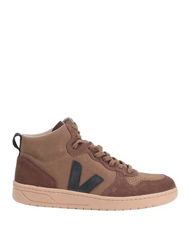 Shop Veja V-15 Man Sneakers Brown Size 8 Leather