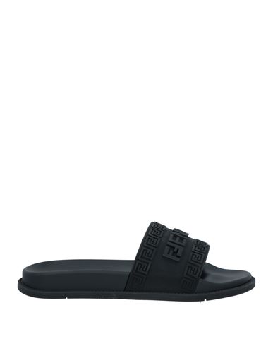 Fendace Man Sandals Black Size 9 Rubber