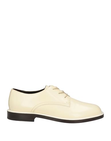 Shop The Row Woman Lace-up Shoes Cream Size 8 Calfskin