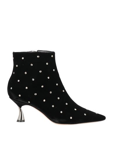 Casadei Woman Ankle Boots Black Size 6 Textile Fibers