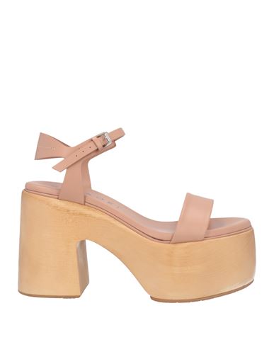 Casadei Woman Sandals Blush Size 9 Leather In Pink