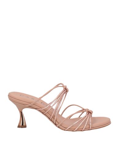 Casadei Woman Sandals Blush Size 10 Leather In Pink