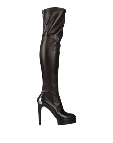 Shop Casadei Woman Boot Black Size 6.5 Leather