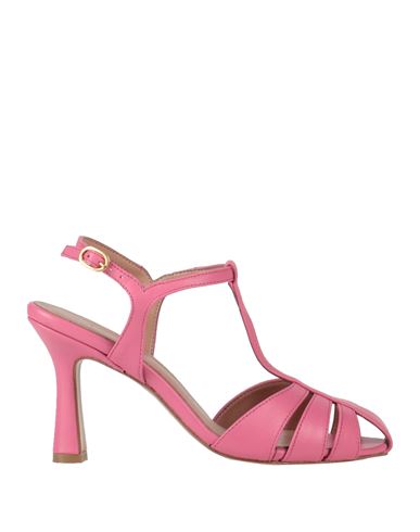Bianca Di Woman Sandals Fuchsia Size 9 Leather In Pink