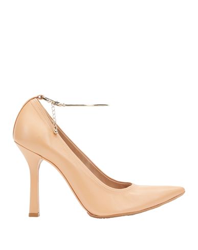 Casadei Woman Pumps Sand Size 8 Leather In Beige