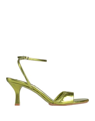Shop Casadei Woman Sandals Green Size 8 Leather