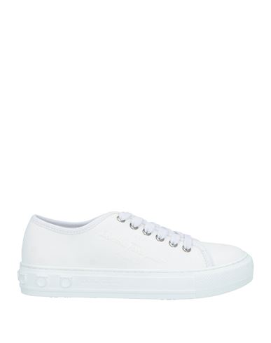 Ferragamo Woman Sneakers Off White Size 10.5 Textile Fibers