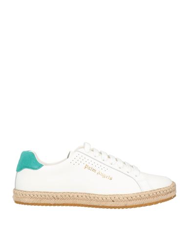 Palm Angels Woman Espadrilles White Size 8 Leather In White