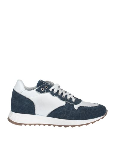 Grey Daniele Alessandrini Man Sneakers Midnight Blue Size 11 Leather
