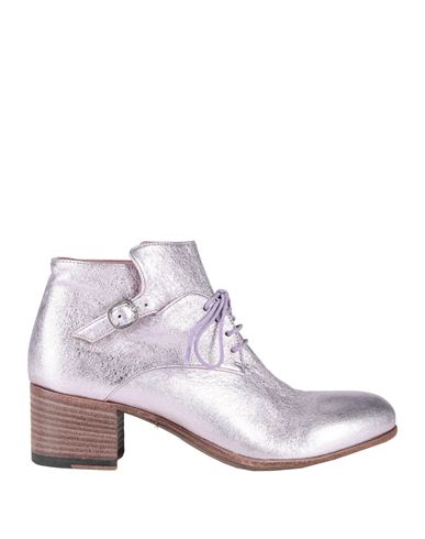 Pantanetti Woman Ankle Boots Lilac Size 7 Leather In Purple