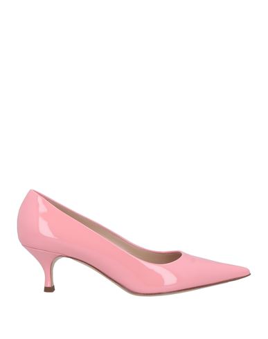 Shop Casadei Woman Pumps Pink Size 11 Leather