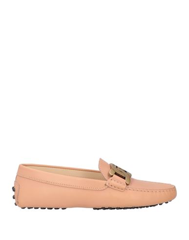 Tod's Woman Loafers Blush Size 7 Leather In Pink