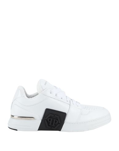 Shop Philipp Plein Man Sneakers White Size 12 Leather