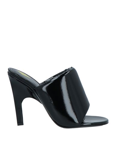 Shop Attico The  Woman Sandals Black Size 8 Textile Fibers