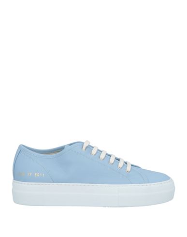 Common Projects Woman By  Woman Sneakers Light Blue Size 8 Leather