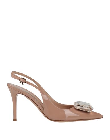 Gianvito Rossi Woman Pumps Blush Size 8 Leather In Pink