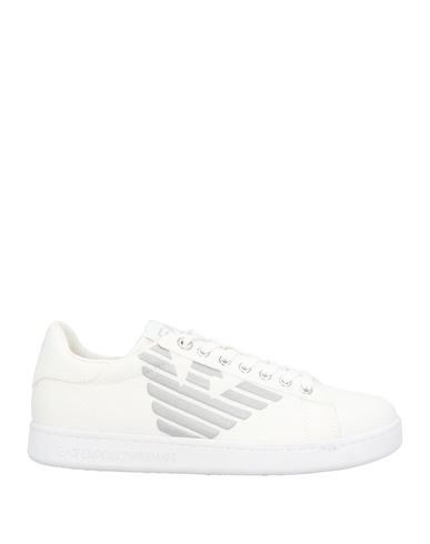 Ea7 Woman Sneakers White Size 8 Cotton