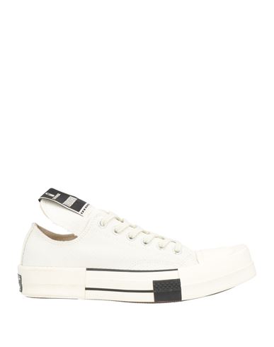 Shop Converse X Drkshdw Woman Sneakers Off White Size 9.5 Textile Fibers