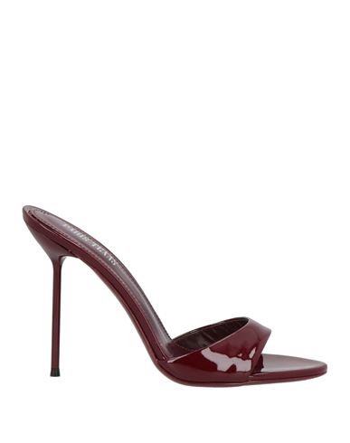 Paris Texas Woman Sandals Burgundy Size 8 Leather In Black