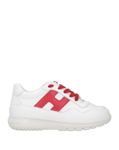 Shop Hogan Toddler Girl Sneakers White Size 9c Leather
