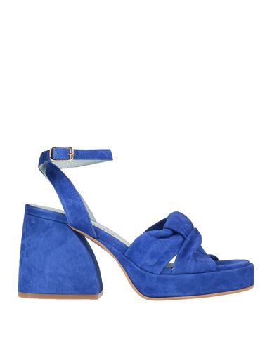 Poesie Veneziane Woman Sandals Bright Blue Size 6 Leather