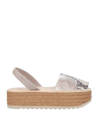 Ria Woman Espadrilles Sand Size 8 Leather In Beige