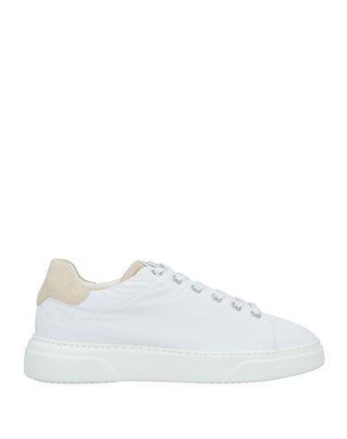 Noova Man Sneakers White Size 9 Leather, Textile Fibers