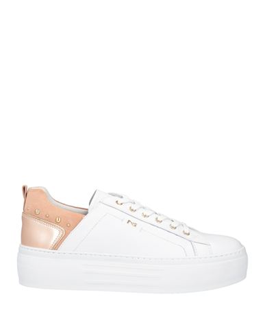 Nero Giardini Woman Sneakers White Size 11 Leather