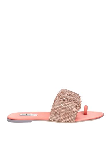 Sebastian Milano Woman Thong Sandal Salmon Pink Size 6 Textile Fibers