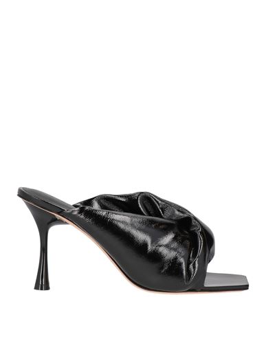 Studio Amelia Woman Sandals Black Size 10 Leather